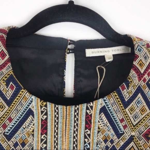 Anthropologie Burning Torch Dress Sz S - Picture 5 of 10